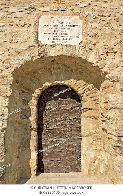Birthplace of Joseph Desire Blanchet, born 1844, Mazan, Vaucluse, Provence-Alpes-Côte d'Azur, Southern France, France