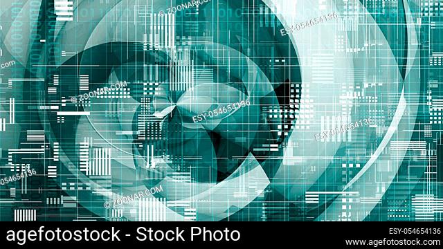 Business Technology Abstract Background for Research and Development