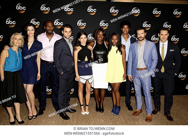 Celebrities attend Disney | ABC TCA 2014 Summer Press Tour at The Beverly Hilton hotel - Arrivals Featuring: Betsy Beers, Katie Findlay, Billy Brown