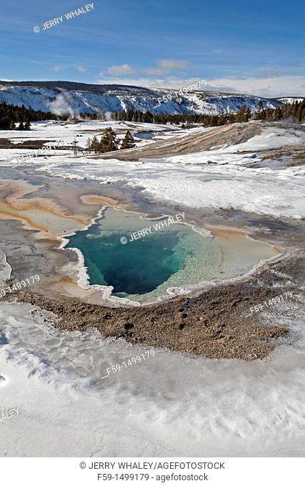 Hot Spring, Upper Geyser Basin, Winter, Yellowstone NP