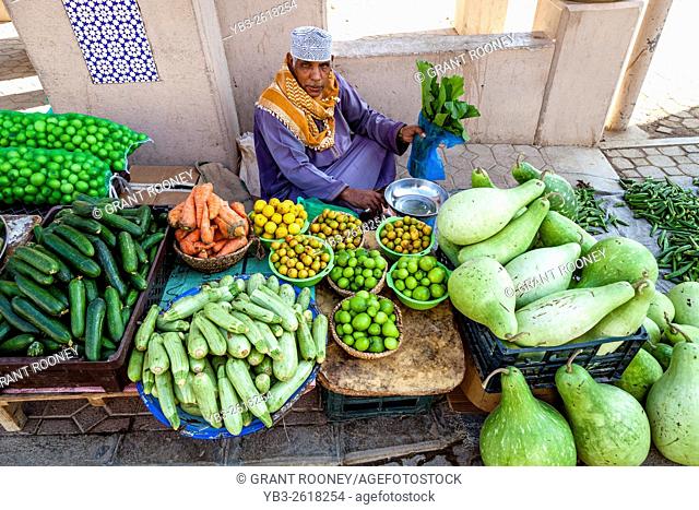 Fruit and Vegetable Market At The Nizwa Souk, Nizwa, Ad Dakhiliyah Region, Oman