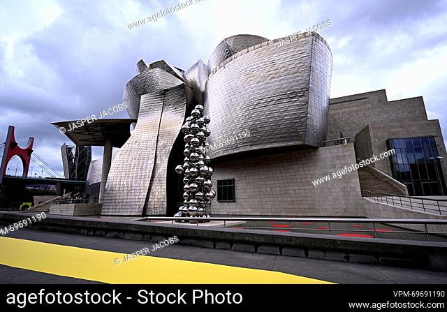 Illustration picture shows the Guggenheim Bilbao Musseum ahead of the team presentation ahead of the 110th edition of the Tour de France cycling race, in Bilbao