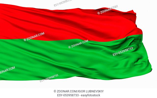 Fictitious Ottoman Flag, Isolated On White Background