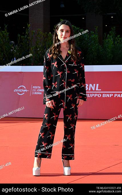 Marianna Fontana during the Red carpet of film ' I fratelli De Filippo' at the 16th Rome Film Festival, Rome, ITALY-24-10-2021