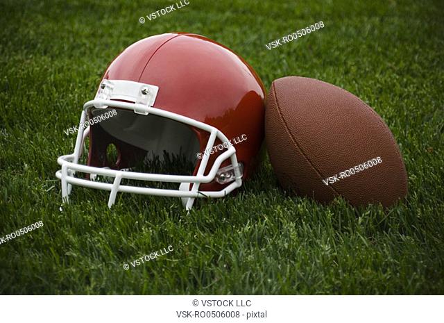 Football helmet and football