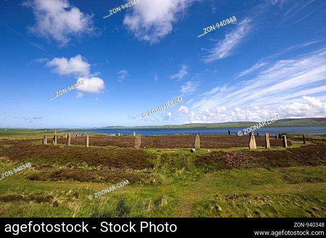 Neolithische KultstŠtte, Ring of Brodgar, Stromness, Orkney Inseln, Schottland | Ring of Brodgar, Stromness, Orkney Islands, Scotland