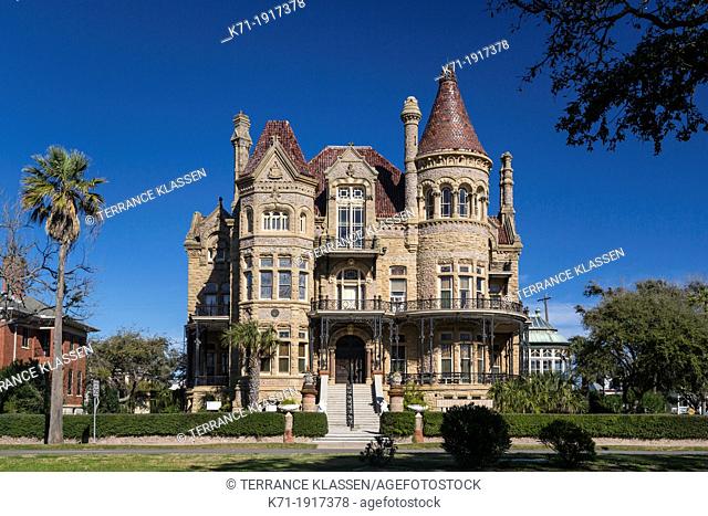 The Bishop's Palace Mansion in Galveston, Texas, USA