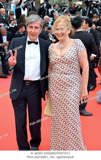Bernard Menez and Katia Tchenko Arriving on the red carpet for the film 'Solo: A Star Wars Story' 71st Cannes Film Festival May 15, 2018 Photo Jacky Godard