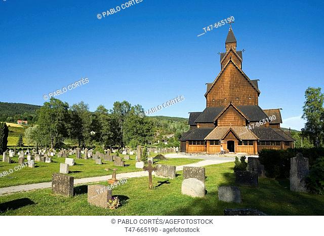 Wooden church Heddal.  XII-XIIIth century. Telemark. Norway