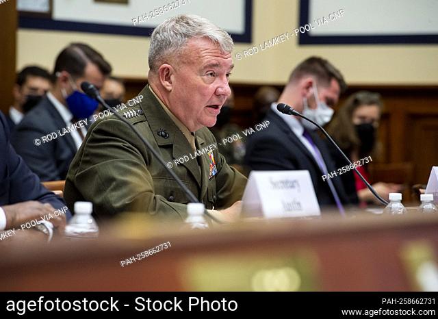 General Kenneth McKenzie Jr., USMC Commander, U.S. Central Command responds to questions during a House Armed Services Committee hearing on €œEnding the U