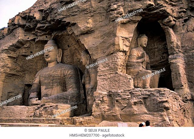 China, Shanxi province, Datong, Yungang caves listed World Heritage by UNESCO