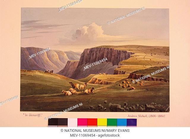Glenariff from the Mountain Top above Ballinlig (c1828). Nicholl, Andrew 1804 - 1886