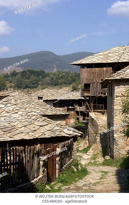 Kovachevitsa village on Rhodopes mountain range. Bulgaria