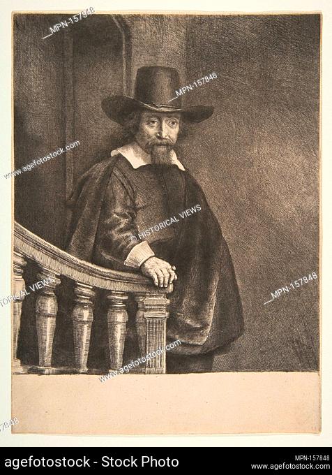Ephraim Bueno, Jewish Physician. Artist: Rembrandt (Rembrandt van Rijn) (Dutch, Leiden 1606-1669 Amsterdam); Date: 1647; Medium: Etching, drypoint
