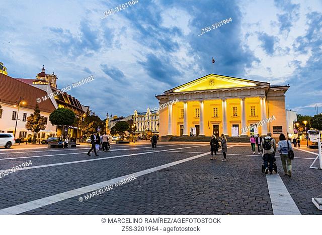 Vilnius Town Hall in the square of the same name in the Old Town of Vilnius. The current Vilnius Town Hall was rebuilt in neoclassical style according to the...