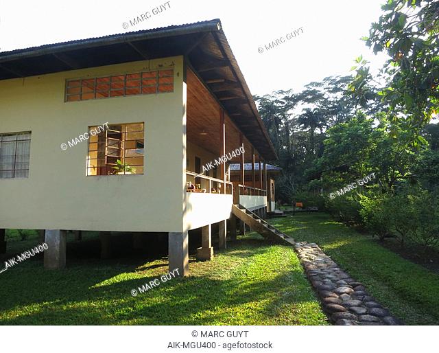 Amazonia eco lodge accomodations in tropical rainforest of the Manu Biosphere Reserve, Amazon lowlands of eastern Peru