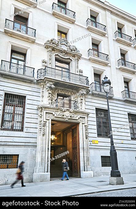 The ""Real Casa de la Aduana"", headquarters of the Spanish Ministry of Finance. Madrid, Spain