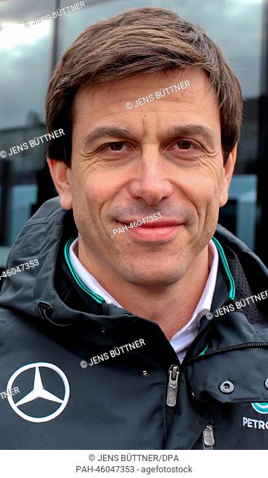 The executive director of Mercedes AMG, Austrian Christian 'Toto' Wolff, seen during the training session for the upcoming Formula One season at the Jerez...