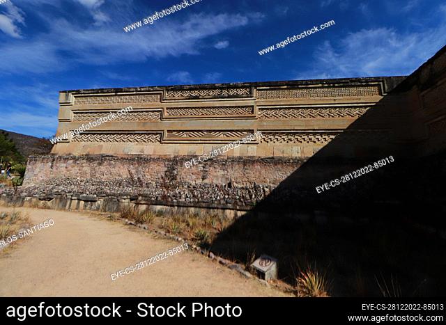 December 28, 2022, San Pablo Villa de Mitla, Mexico: Archaeological Zone of Mitla, is the second most important ceremonial center in the state of Oaxaca
