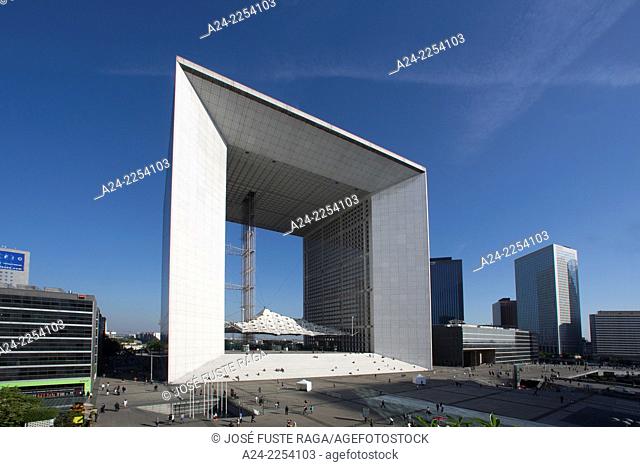 France, Paris City, La Defense District, The Grand Arch