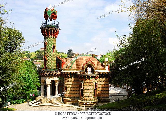 Modernist House of El Capricho, designed by Gaudi, Comillas, Cantabria, Spain