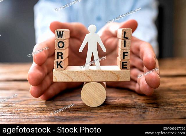 Work Life Balance Protection Concept. Lifestyle Choice