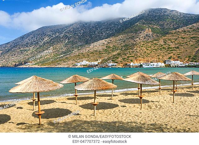 Beach near Kamares village on Sifnos island.
