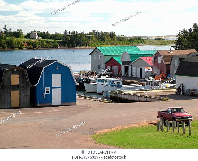 Prince Edward Island, Canada, Queens County, Gulf of Saint Lawrence, Springbrook, fishing village, harbor, fishing boats, marina