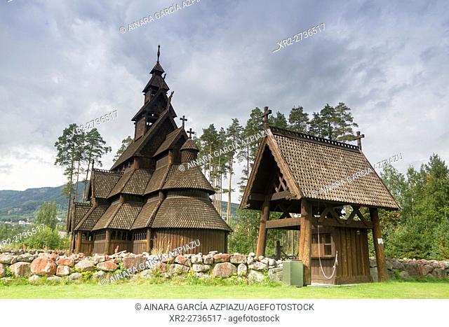 Gol Stave Church (from Gol, Hallingdal, Norway), now located in the Norwegian Museum of Cultural History at Bygdoy in Oslo, Norway