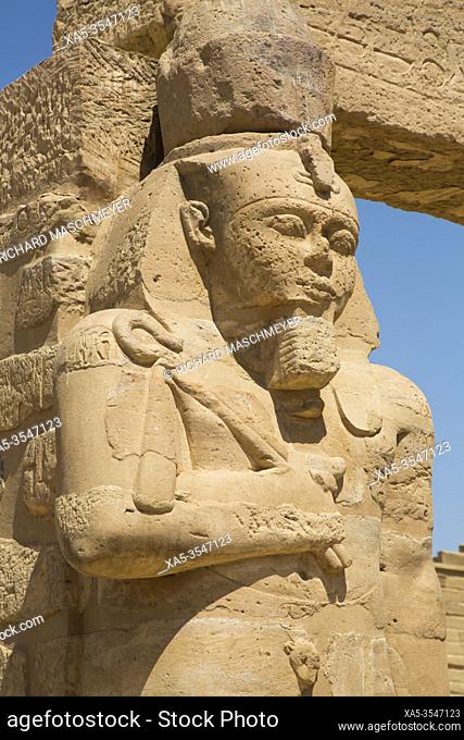 Statue of Ramses II, Garf Hussien Temple, Kalabsha, UNESCO World Heritage Site, Near Aswan, Egypt