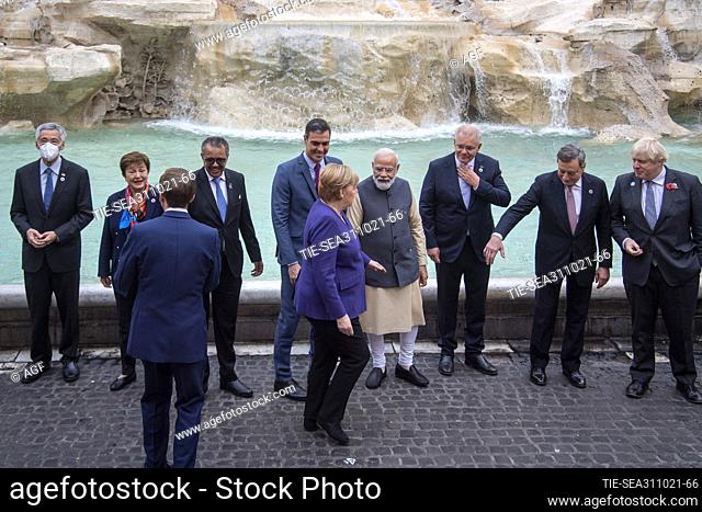Emmanuel Macron, Angela Merkel, Joko Widodo, Scott Morrison, Kristalina Georgeva, Pedro Sanchez, Narenda Modi, Mario Draghi