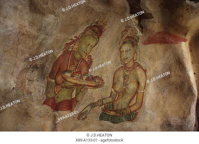 Sigiriya Frescoes, Sri Lanka