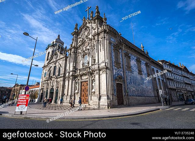 Carmo Church (Igreja do Carmo) and Carmelite Church (Igreja dos Carmelitas Descalcos) in Vitoria civil parish of Porto city, Portugal