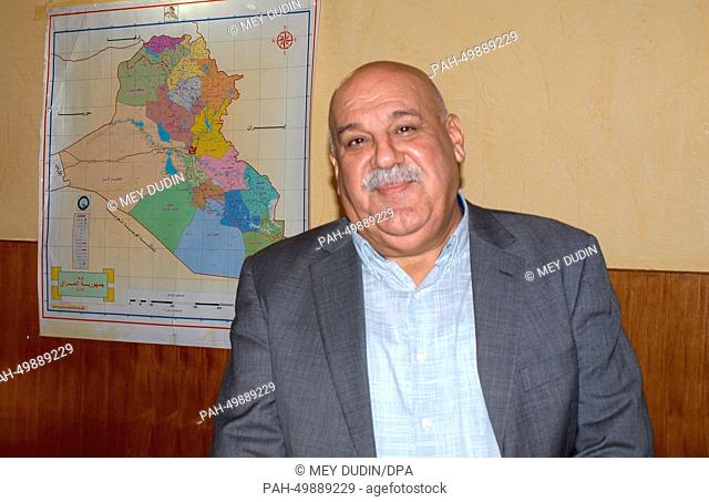 Secretary general of the Peshmerga, Jabar Yawar Manda, in his office in Erbil, Iraq, 30 June 2014. According to the secretary general