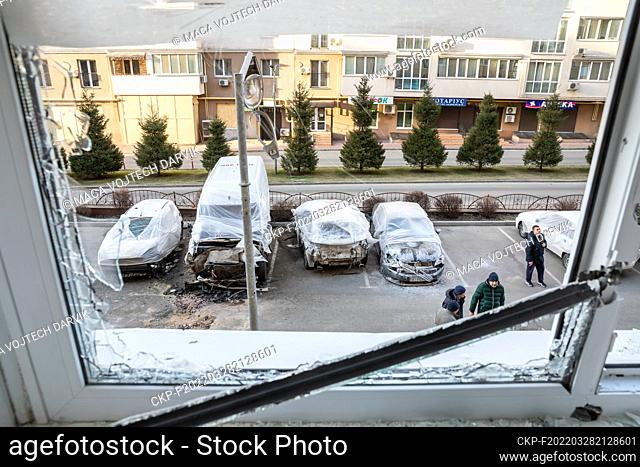 Tonight, a Russian federal rocket landed on a populated area of Kiev. Fortunately, it did not explode, but still damaged several cars and ground-floor...