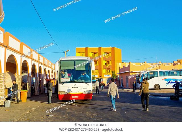Gare routiere, bus station, Guelmim, Oued Noun, southern Morocco, northern Africa