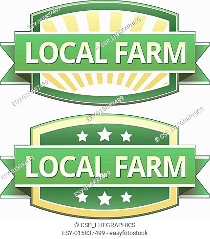 Local farm food label