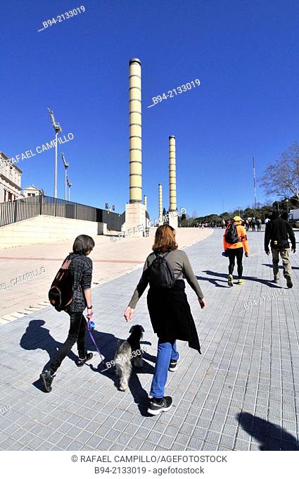 Anella Olímpica, Olympic park, Montjuic, Barcelona, Catalonia, Spain