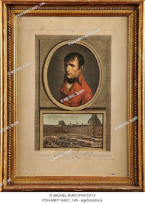 Engraving by Pauquet, after Isabey and Vernet French School 'Revue du Général Bonaparte 1er Consul' 19th century Engraving (66 x 100 cm) From the Napoleonic...