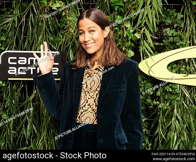 14 January 2020, Berlin: Presenter Rabea Schif comes to the show of the label Camel active in the Wriezener Karree. Photo: Annette Riedl/dpa