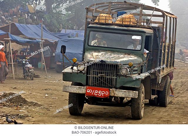 Local truck at Mandaly, Myanmar