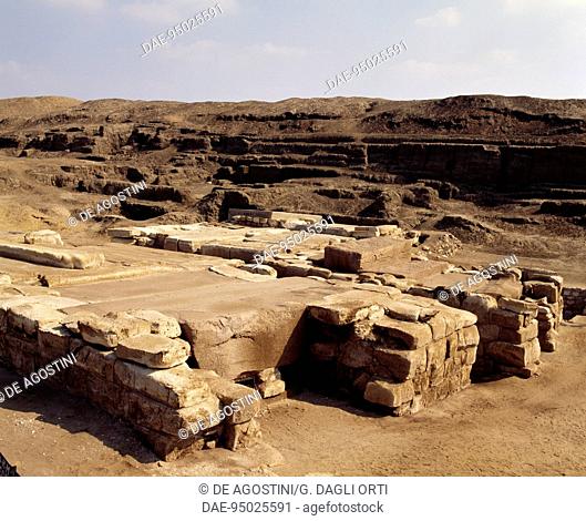The tombs of Psusennes I and Osorkon II, Tanis. Egyptian Civilisation, Third Intermediate Period, Dynasty XXI-XXII