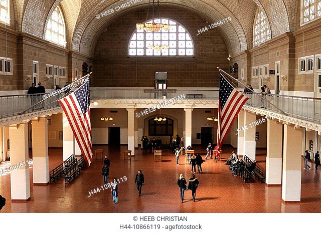 Registry Room, Ellis Island National Monument, New York, USA