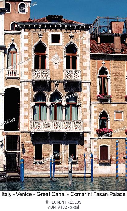 Italy - Venice - Great Canal - Contarini Fasan Palace