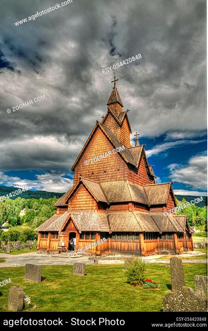 Heddal Stave Church, Norways largest stave church, Notodden municipality, Norway