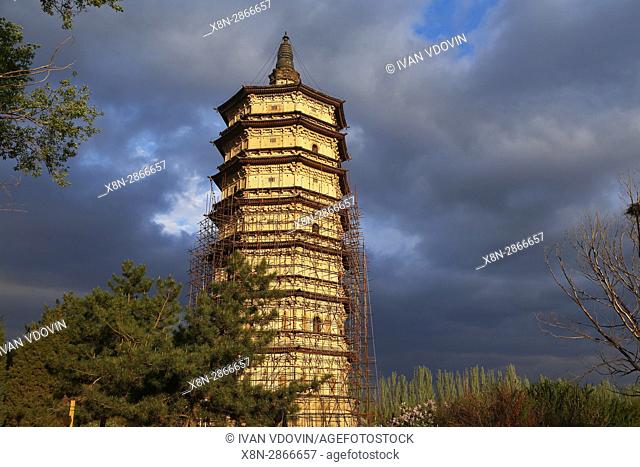 White pagoda (1162), near Hohhot, Inner Mongolia, China