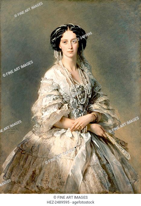 'Portrait of Maria Alexandrovna', 1857. Marie of Hesse (1824-1880) was a German princess who married Tsar Alexander II of Russia in 1841