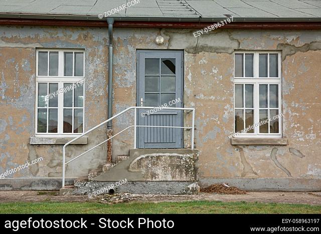 Sachsenhausen, Oranienburg, Germany - July 13, 2017: Jewish barracks and museum in Sachsenhausen nazi camp. About 200, 000 people passed through Sachsenhausen...