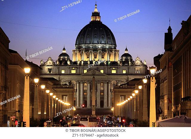 Italy, Rome, Vatican, St Peter's Basilica