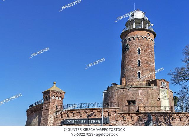 The lighthouse of Kolobrzeg is 26 metres high. It is located at the entrance to the port of Kolobrzeg, on the banks of the River Parseta (Persante), Kolobrzeg
